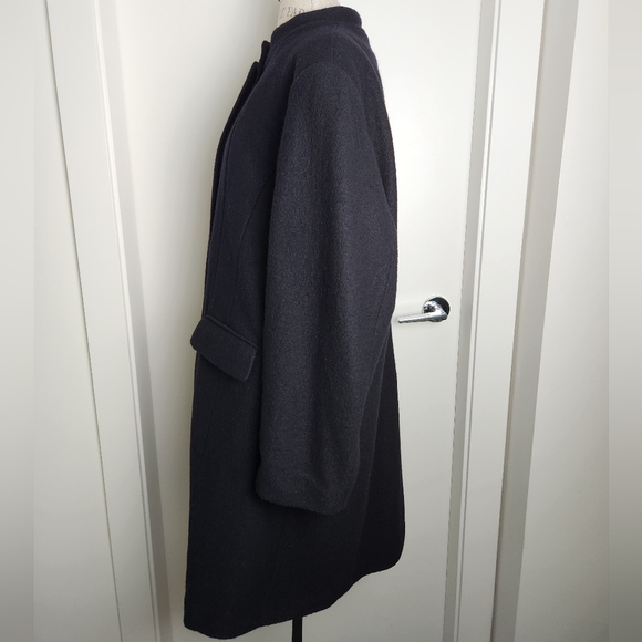 Blue Sky Tailored Wool Overcoat Plus Size - Picture 15 of 16